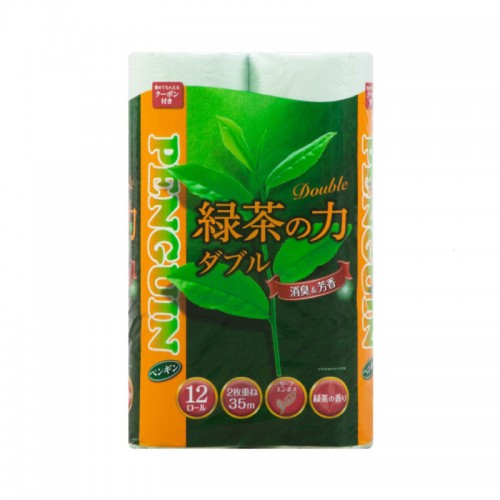 [只限店取] Marutomi Paper 雙層柔軟衛生紙 (35m x 12卷) 綠茶  162-1185